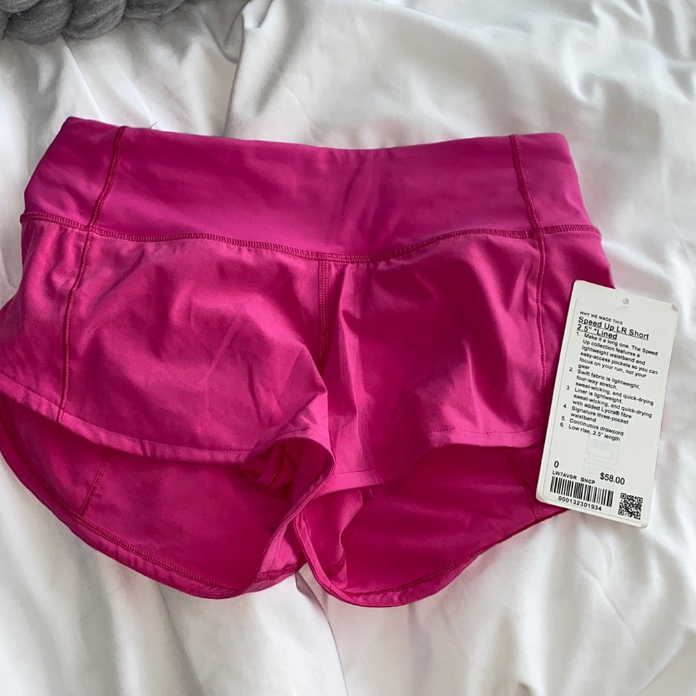 Lululemon Speed Up Shorts Sonic Pink